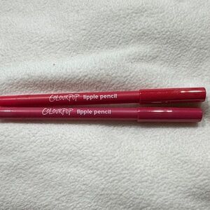 ColourPop Lip Liners in Bold Pink and Deep Red